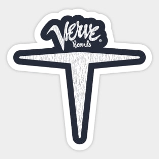 White Verve Records 1956 Sticker